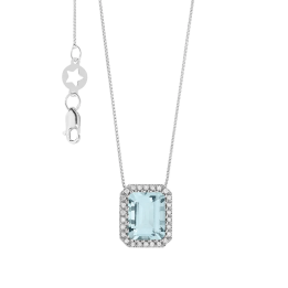 Collana Comete Acquamarina GLQ303