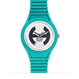 Orologi HipHop Solare verde petrolio HWU0540