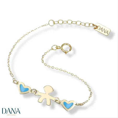 Dana Baby bebè maschio e cuori BRBFC20OGSUL13E2 - orola