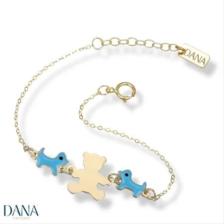 Bracciali Dana Baby orso e cane BRBFC21OGSUL13E2