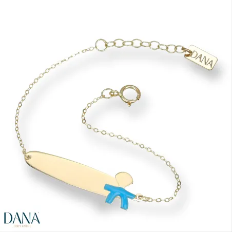 Bracciali Dana Baby targa e bebè maschio BRBFC08OGSUL13E2