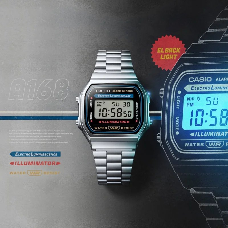 Orologi Casio Iconic A168WA-1YES