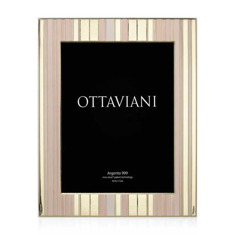Cornici Portafoto Ottaviani Righe Cipria 3020AD