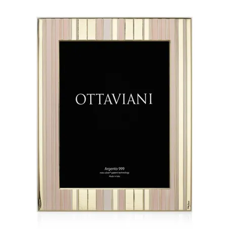 Portafoto Ottaviani Righe Cipria 3020AD - orola