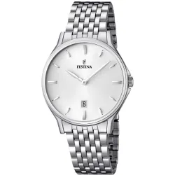 Orologio Festina Classic quadrante chiaro indici