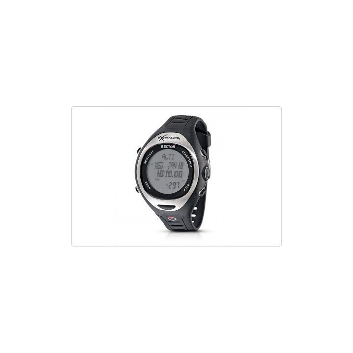 Orologio Sector Expander Cardio Nero e Grigio
