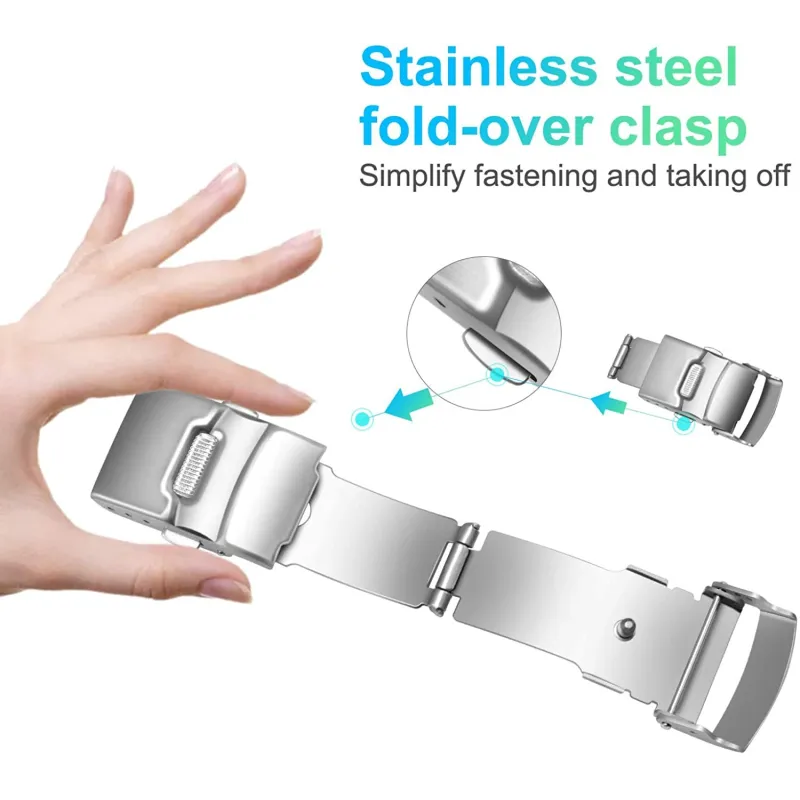 Cinturino con fibia Nero 22mm depn22mm - orola