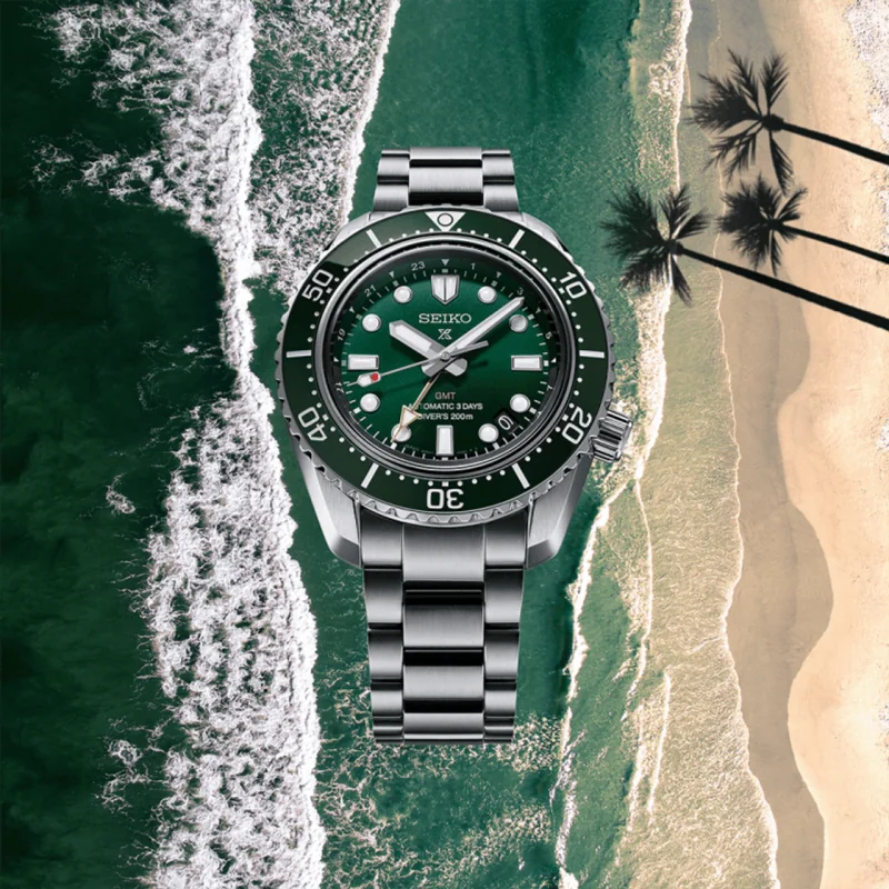 Orologi Seiko "Verde Marino" Marinemaster 200 GMT SPB381J1